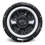 R9 Dubbel Angel Eye 7-tums H4 LED-strålkastare IP67 Vattentät Halvljus för bil