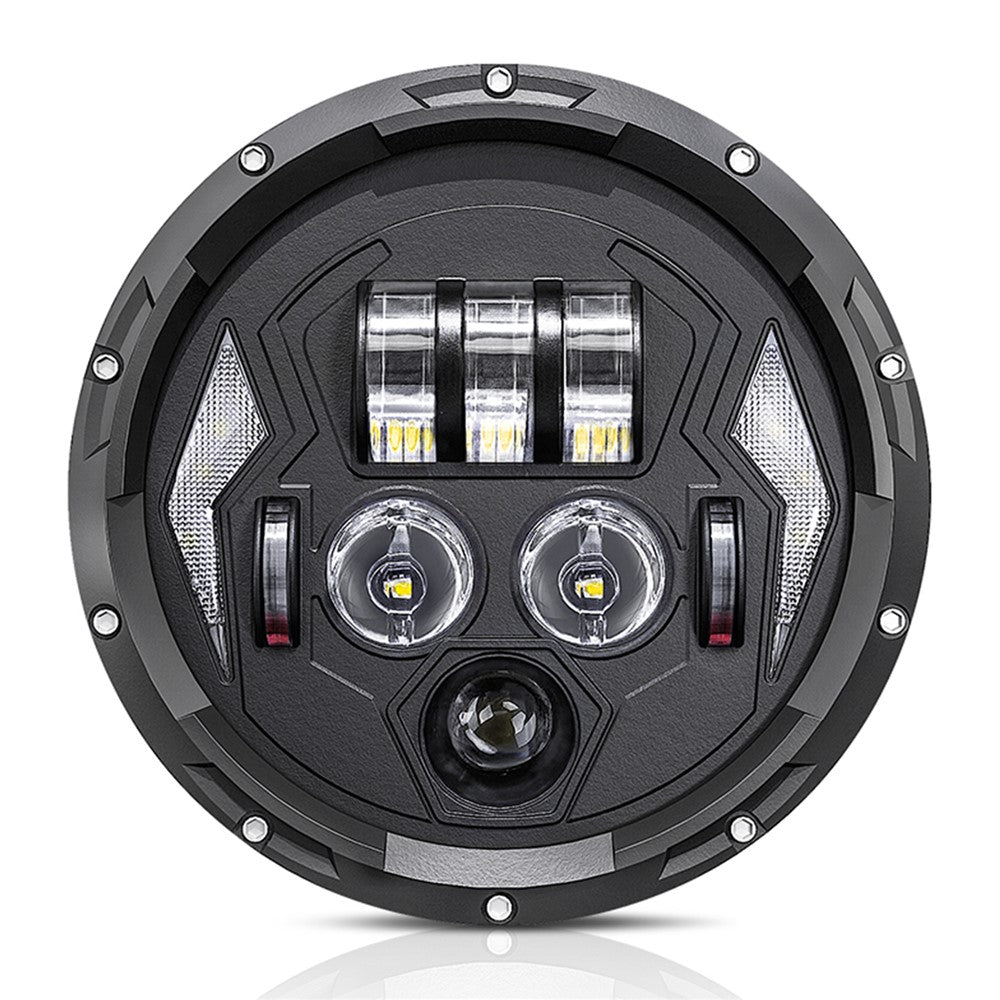 R8 7 Inch LED Headlight IP67 Waterproof Off Road Vehicle Devil Eye DRL Turn Signal Lamp