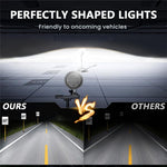R8 7 Inch LED Headlight IP67 Waterproof Off Road Vehicle Devil Eye DRL Turn Signal Lamp