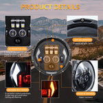 R8 7 Inch LED Headlight IP67 Waterproof Off Road Vehicle Devil Eye DRL Turn Signal Lamp