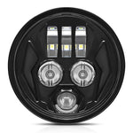 5.75 Inch LED Headlight for Motorcycle Waterproof DRL Turn Signal Devil Eye High Low Beam Lamp