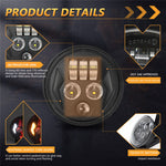 5.75 Inch LED Headlight for Motorcycle Waterproof DRL Turn Signal Devil Eye High Low Beam Lamp
