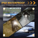 5.75 Inch LED Headlight for Motorcycle Waterproof DRL Turn Signal Devil Eye High Low Beam Lamp