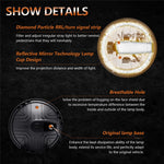 2Pcs High Low Beam LED Headlights IP67 Waterproof Off Road Vehicle Front DRL Turn Signal Lamp