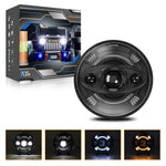 7 Inch Round LED Headlight Anti Glare High Low Beam Aluminum Shell Off Road Vehicle Headlamp