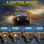 7 Inch Round LED Headlight Anti Glare High Low Beam Aluminum Shell Off Road Vehicle Headlamp