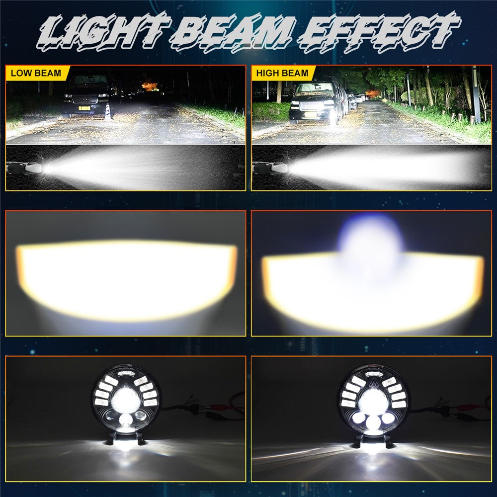 5.75 Inch LED Headlight for Motorcycle Front Lamp High Low Beam with DRL Turn Signal
