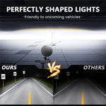 7 Inch Square Angel Eye LED Headlight for Motorcycle Off Road Vehicle DRL Turn Signal High Low Beam Headlamp