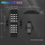 G1 8 In 1 RGB Car Underglow Light Music Sync Bluetooth-Compatible LED Rock Light Kit for SUV Truck