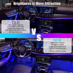 4 In 1 Car Interior Lights App Control Bluetooth-Compatible LED RGB Music Sync Ambient Lighting Kit