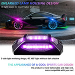 G6 4-in-1 LED Car Underglow Lights RGB Rock Lights Music Sync Atmosphere Lamp for Off-Road Vehicles