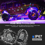 G7 8-i-1 LED-underljus för bil, RGB-musiksynkroniserad stämningsbelysning för SUV, lastbil och terrängfordon