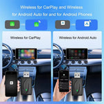 Wireless CarPlay Android Auto 2-in-1 Adapter for Car Navigation USB Dongle