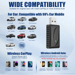 Wireless CarPlay Android Auto 2-in-1 Adapter for Car Navigation USB Dongle