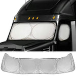 420 x 92cm Large Truck Sun Shade Heavy Duty Vehicle Sunshade Visor Foldable Heat Shield for Front Windshield Side Window