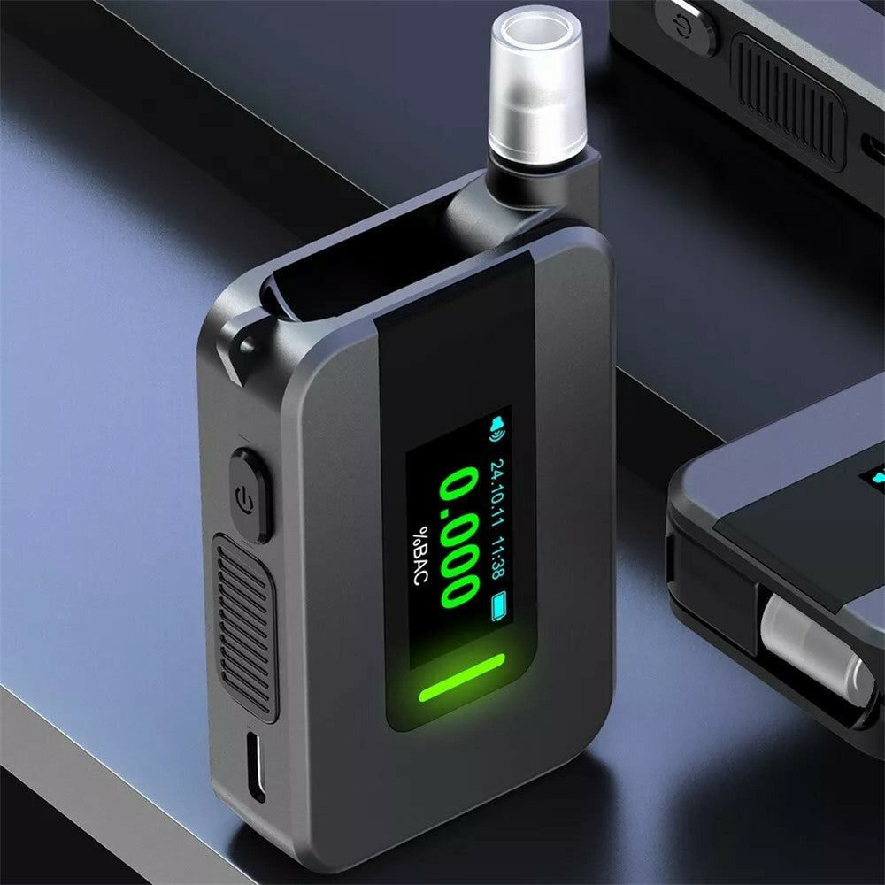 D1000 Portable Breathalyzer High Precision Alcohol Tester with Voice Prompt Digital Breath Analyzer