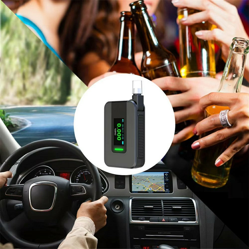 D1000 Portable Breathalyzer High Precision Alcohol Tester with Voice Prompt Digital Breath Analyzer