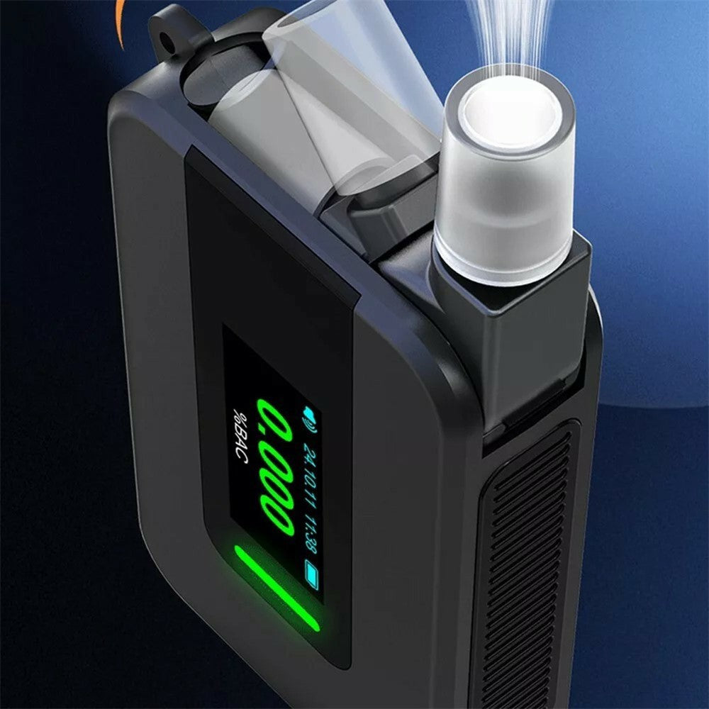 D1000 Portable Breathalyzer High Precision Alcohol Tester with Voice Prompt Digital Breath Analyzer