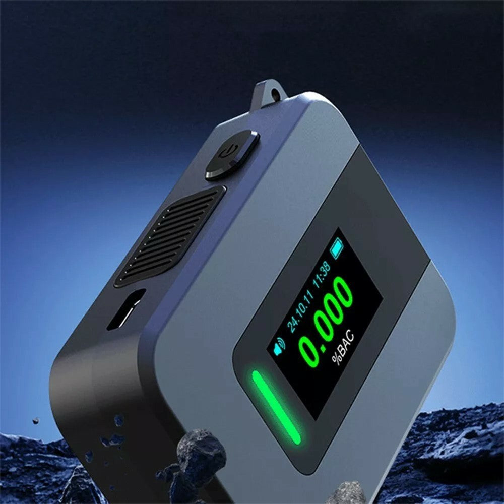 D1000 Portable Breathalyzer High Precision Alcohol Tester with Voice Prompt Digital Breath Analyzer