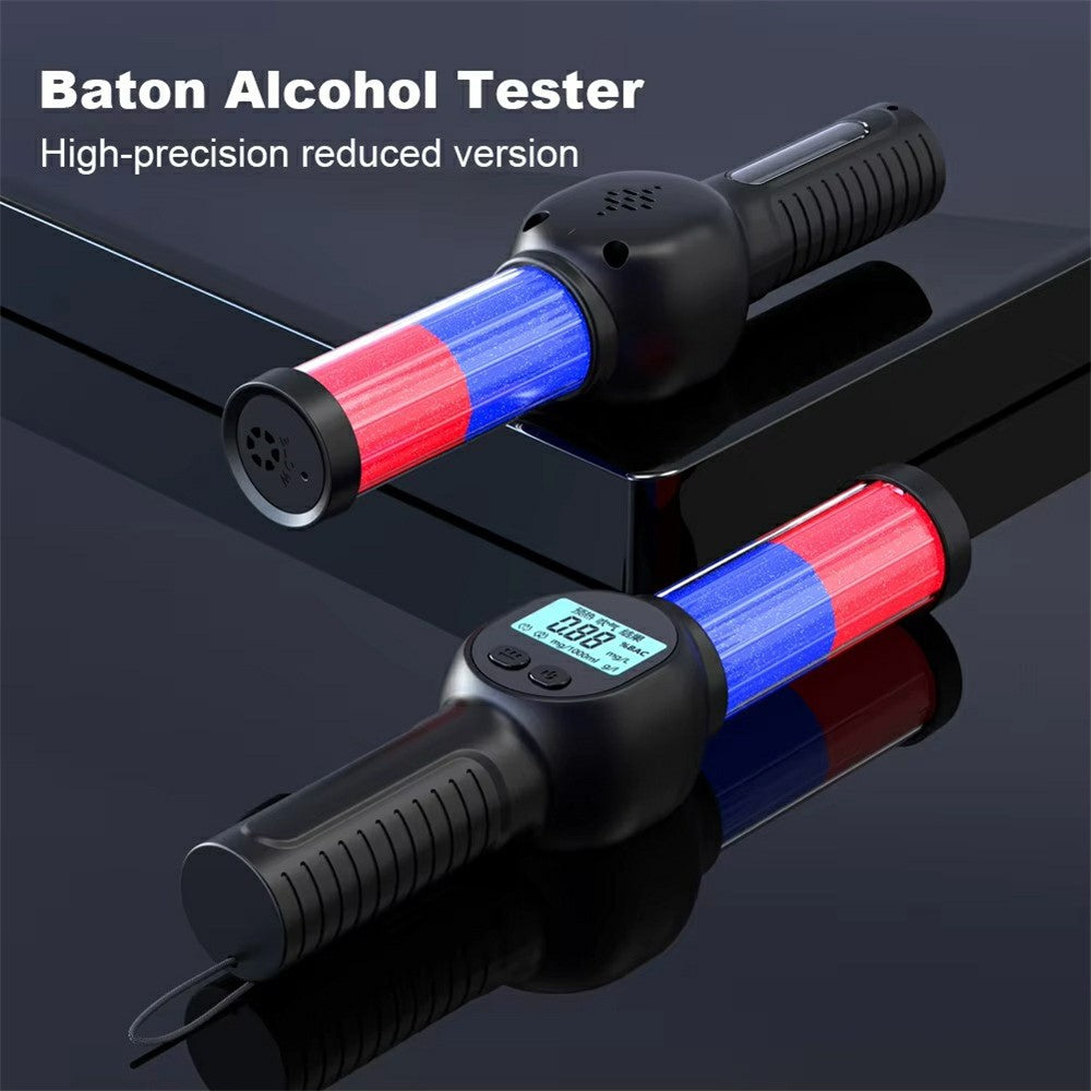 MR701 Portable Alcohol Tester Digital Breathalyzer High Precision Detector with Sound and Light Prompt