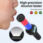 MR701 Portable Alcohol Tester Digital Breathalyzer High Precision Detector with Sound and Light Prompt