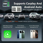 Mini 2-in-1 Wireless CarPlay Android Auto Adapter for Built-In CarPlay/Android Auto Vehicles