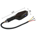2Pcs Motorcycle LED Projection Turn Signal Light Ground Illumination Warning Lamp for Electric Vehicles