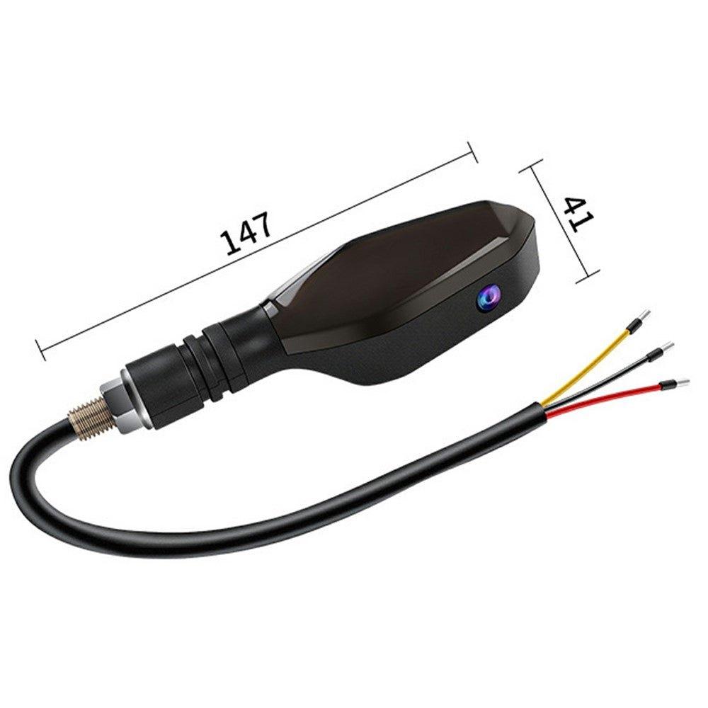 2Pcs Motorcycle LED Projection Turn Signal Light Ground Illumination Warning Lamp for Electric Vehicles