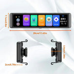 ADAS 12 Inch Full Screen Rearview Mirror Dash Cam 4 Channels 4K Ultra HD 360 Degree Blind Spot Warning BSD for Car