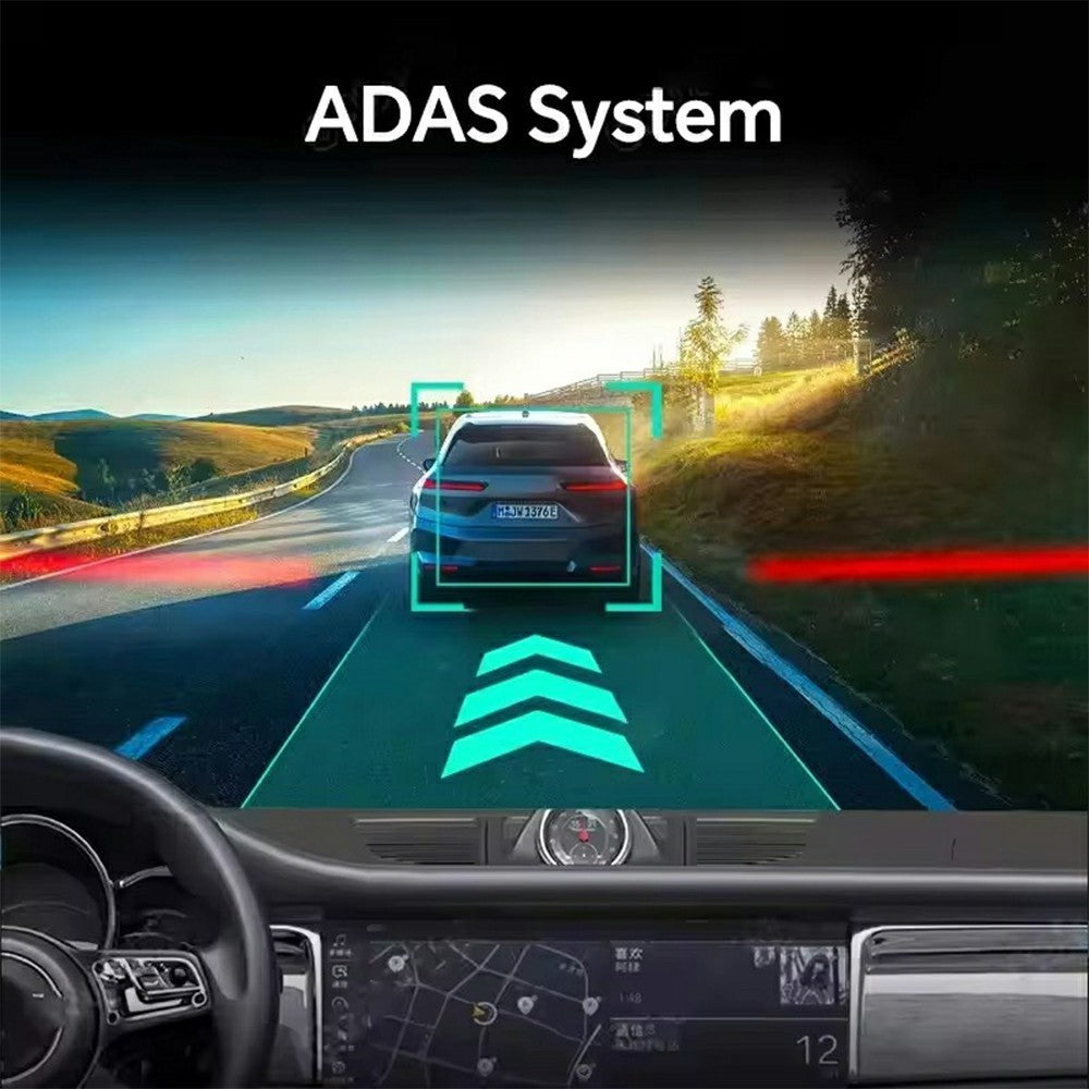 ADAS 12 Inch Full Screen Rearview Mirror Dash Cam 4 Channels 4K Ultra HD 360 Degree Blind Spot Warning BSD for Car