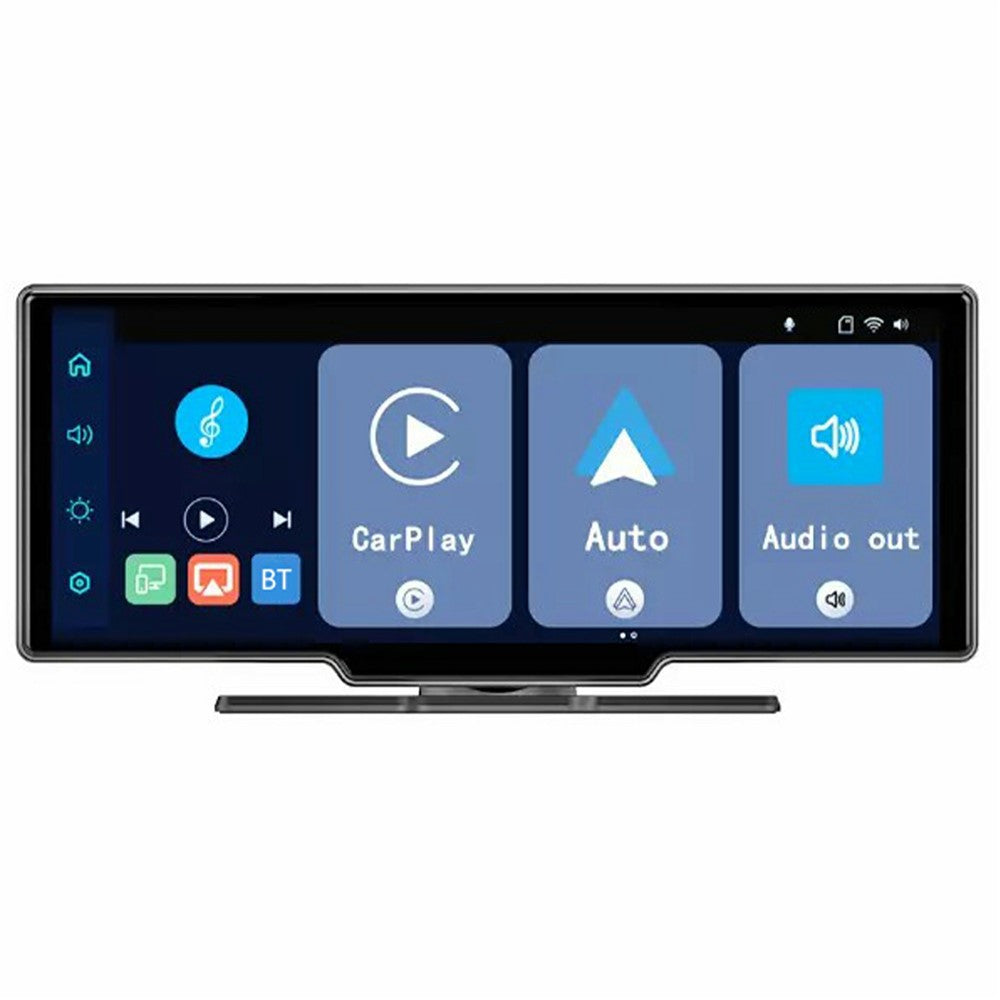 Til bilens instrumentbræt 10,26 tommer touchskærm CarPlay Android Auto FM-transmitter med bakkamera