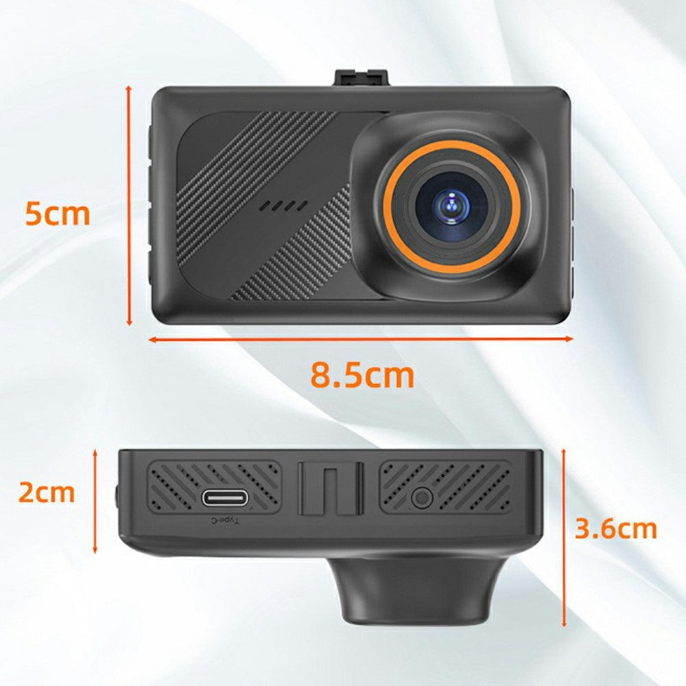 A5 4K Front 2K Rear Car Dash Cam 3 Inch Dual Lens WiFi Smartphone Connection Vehicle Parking Recorder