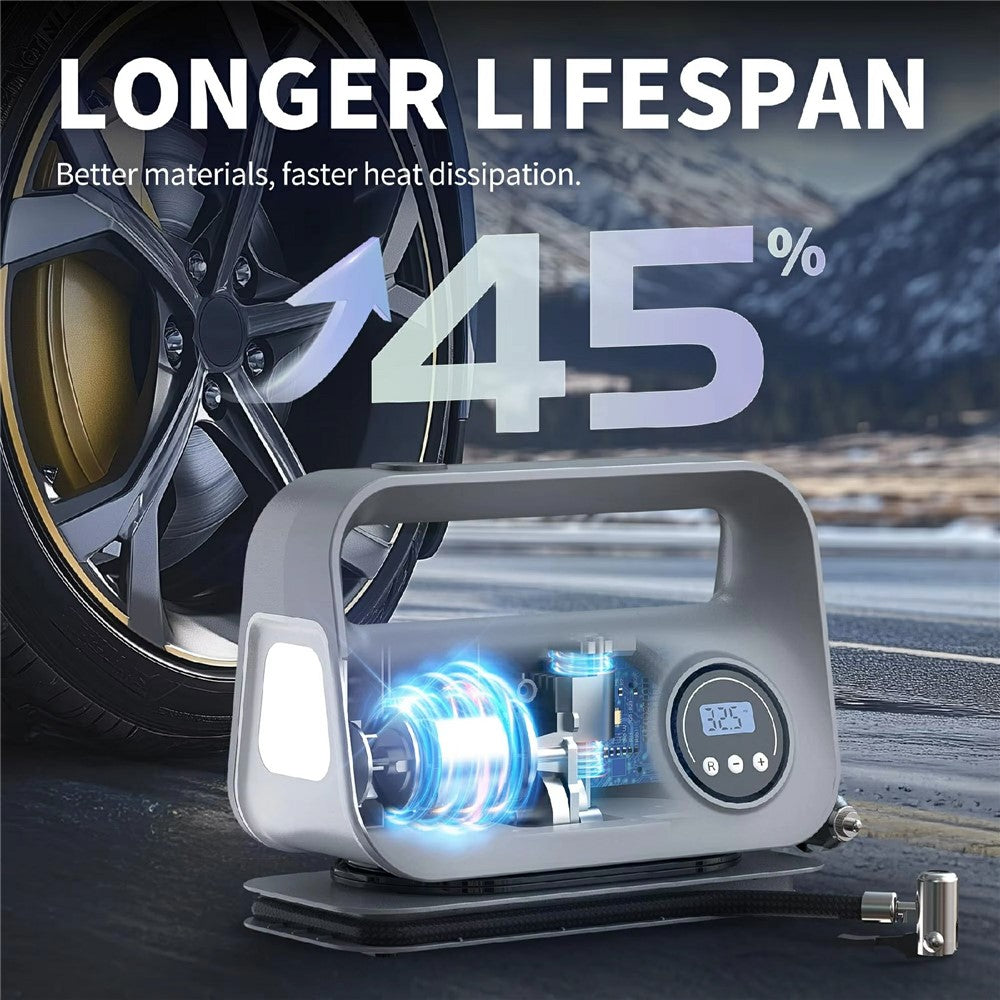 22 Cylinder Digital Display Bil Luftpumpe Bærbar Kompressor Multifunktion Dækpumpe