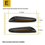 1 Pair Dynamic LED Side Marker Turn Signal Lights for E90 E60 E88 X1 X3 Sequential Flowing Lamp