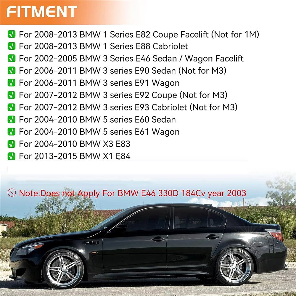 1 Pair Dynamic LED Side Marker Turn Signal Lights for E90 E60 E88 X1 X3 Sequential Flowing Lamp