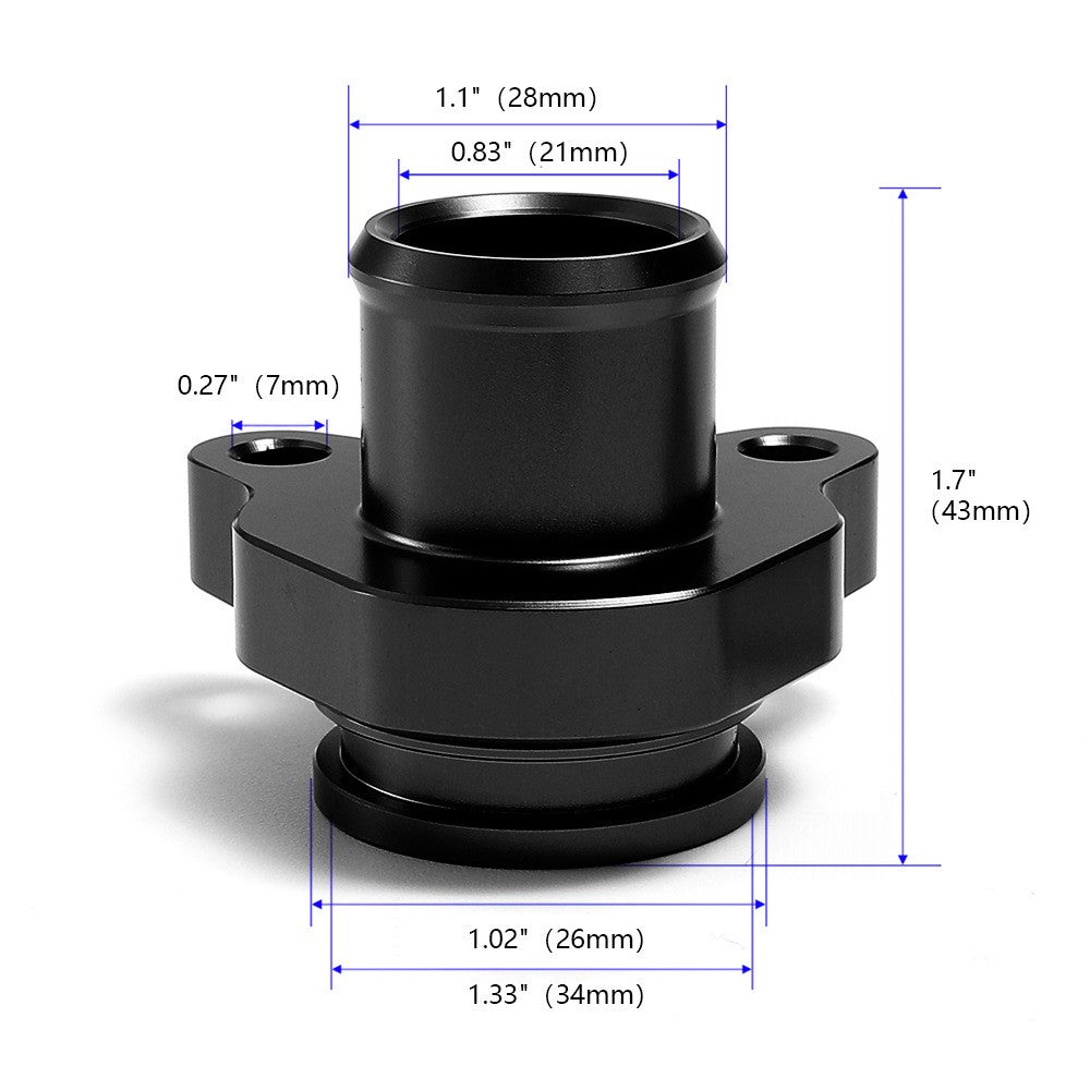 For 335i Coolant Hose Connector Engine Cooling System Aluminum Alloy Replacement Part, 11537541992 11537544638