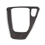 Til gammel 3-serie E90 E92 kulfiber bilinteriør mærkat gearskiftepanel klistermærke
