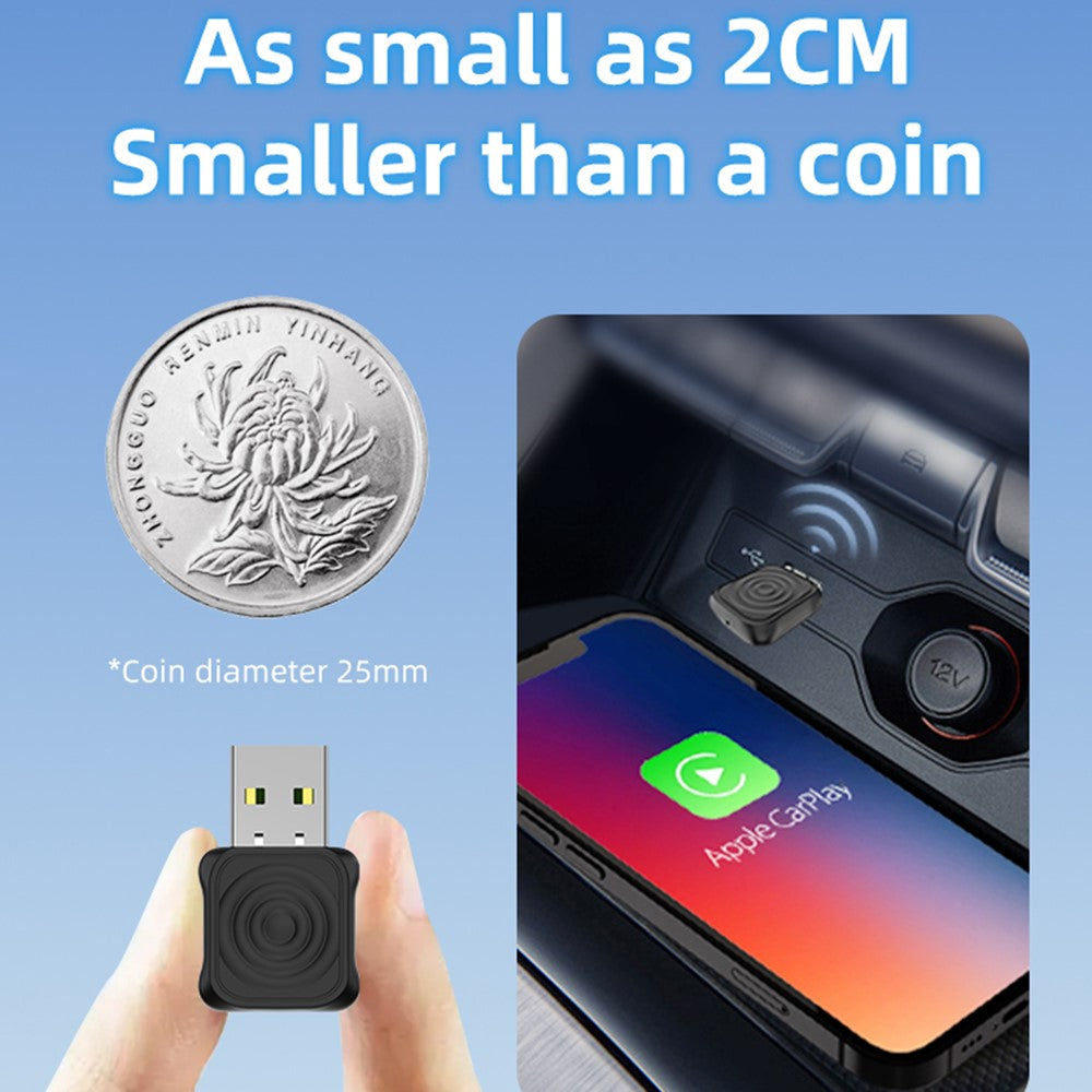 CARLINKIT Mini Ultra Trådløs CarPlay Android Auto-adapter til opgradering af kablet CarPlay Android Auto-biler