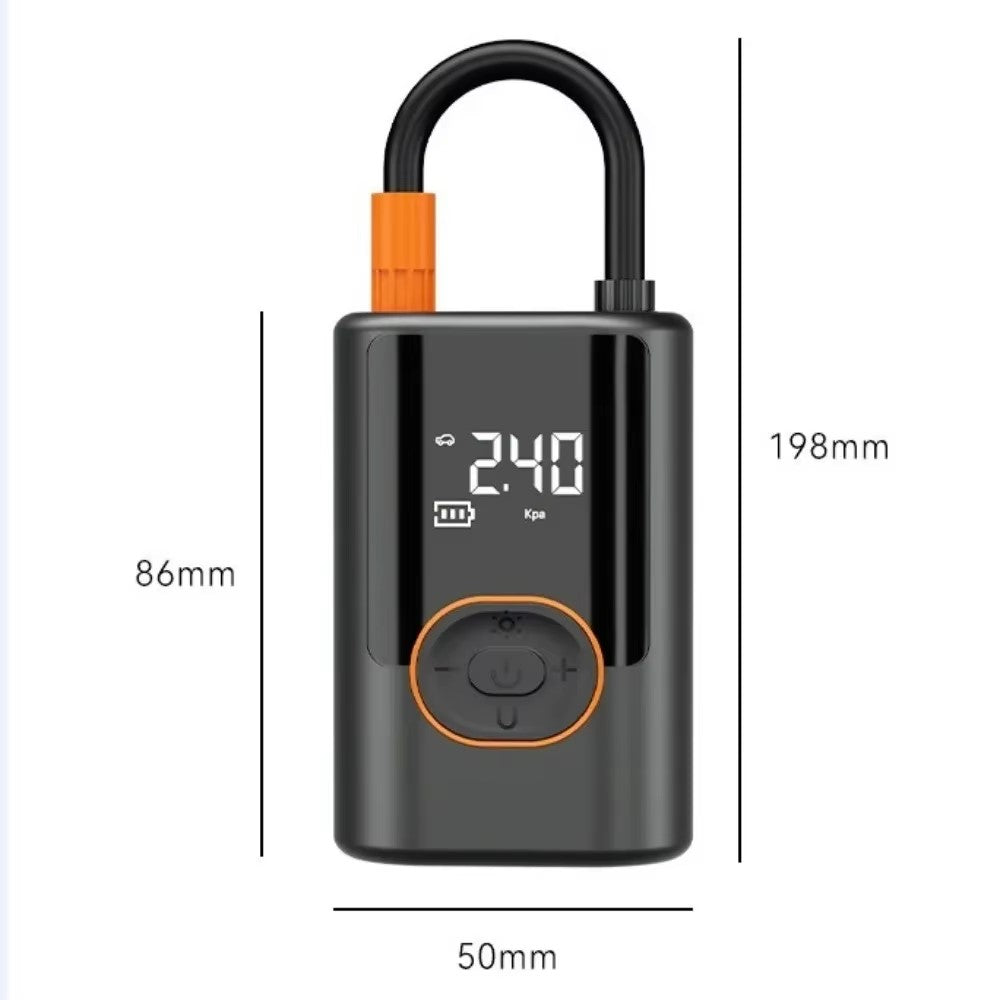 19 cylindre Bærbar trådløs bildækpumpe Digital dæktrykregistrering Luftpumpe med powerbank-funktion