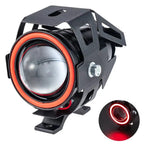 Waterproof Motorcycle Headlight with Bluetooth-Compatible Speaker High Low Beam Fog Light