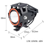 Waterproof Motorcycle Headlight with Bluetooth-Compatible Speaker High Low Beam Fog Light