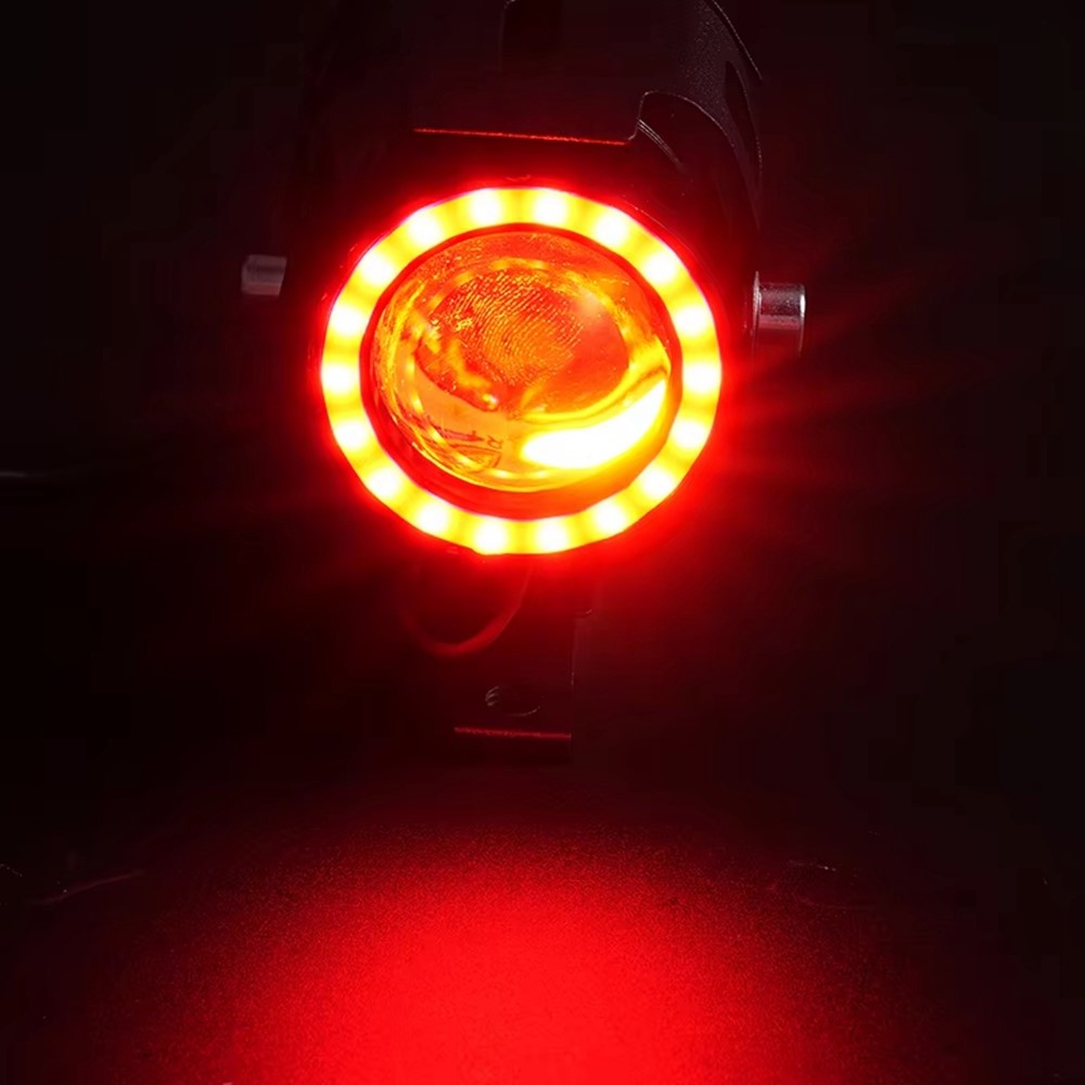 Waterproof Motorcycle Headlight with Bluetooth-Compatible Speaker High Low Beam Fog Light