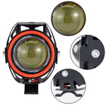 Waterproof Motorcycle Headlight with Bluetooth-Compatible Speaker High Low Beam Fog Light