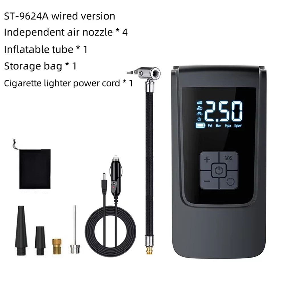 ST-9624A Portable Car Tire Inflator Digital Display Air Compressor Smart Pressure Gauge