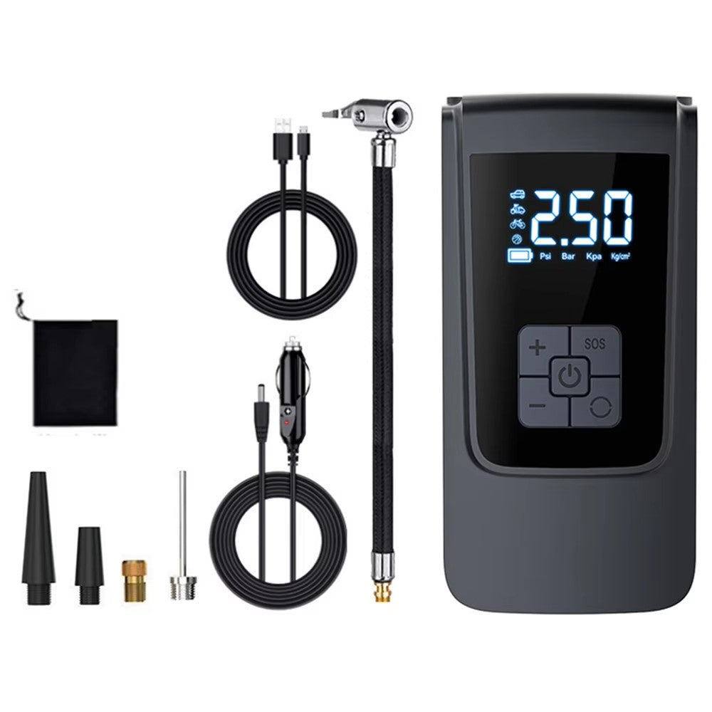ST-9624C Trådløs Inflatorpumpe DC / USB Digitalt Display Bil Dæk Luftkompressor Bærbar Smart Trykmåler