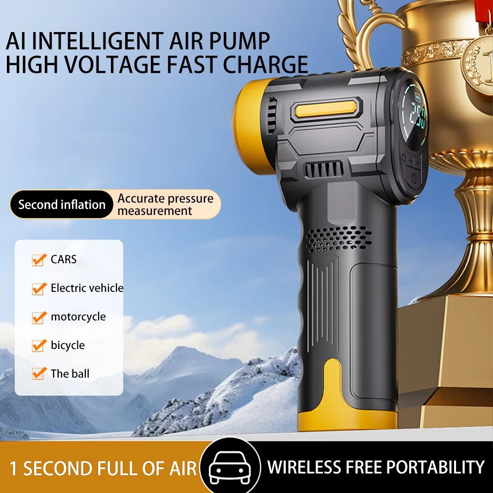 ST-5527 Smart Digital Display Portable Car Air Pump Wireless Electric Handheld Tire Inflator