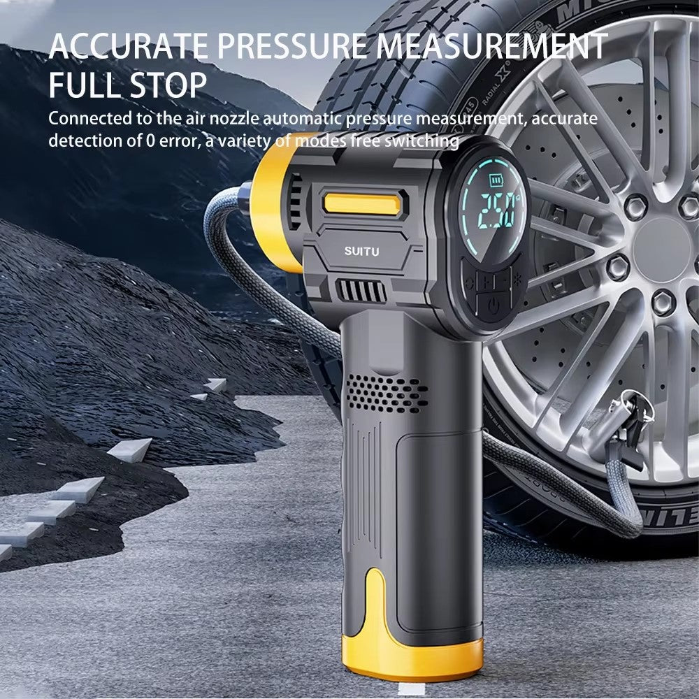 ST-5527 Smart Digital Display Portable Car Air Pump Wireless Electric Handheld Tire Inflator