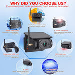 Solar Powered Magnetic BSD HD Camera for Car Truck Dash Cam WiFi Reversing Backup System