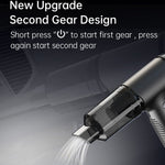 V16D 2 in 1 Car Vacuum Cleaner Powerful Suction Rechargeable Handheld Dust Blower with 7 Nozzles