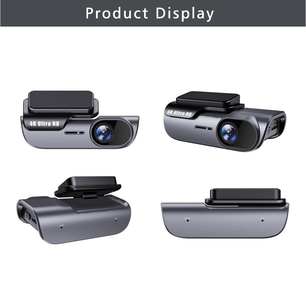 K05 4K High Definition WiFi Dash Cam Wide Angle Lens Night Vision Car Driving Recorder, Cigarette Lighter Power